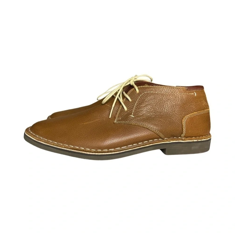 Kenneth Cole Reaction “Desert Wind” Leather Chukka Boots | Men’s 13 | Tan Brown
